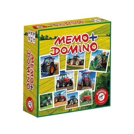 Piatnik  Spiele Memo & Domino Traktoren 