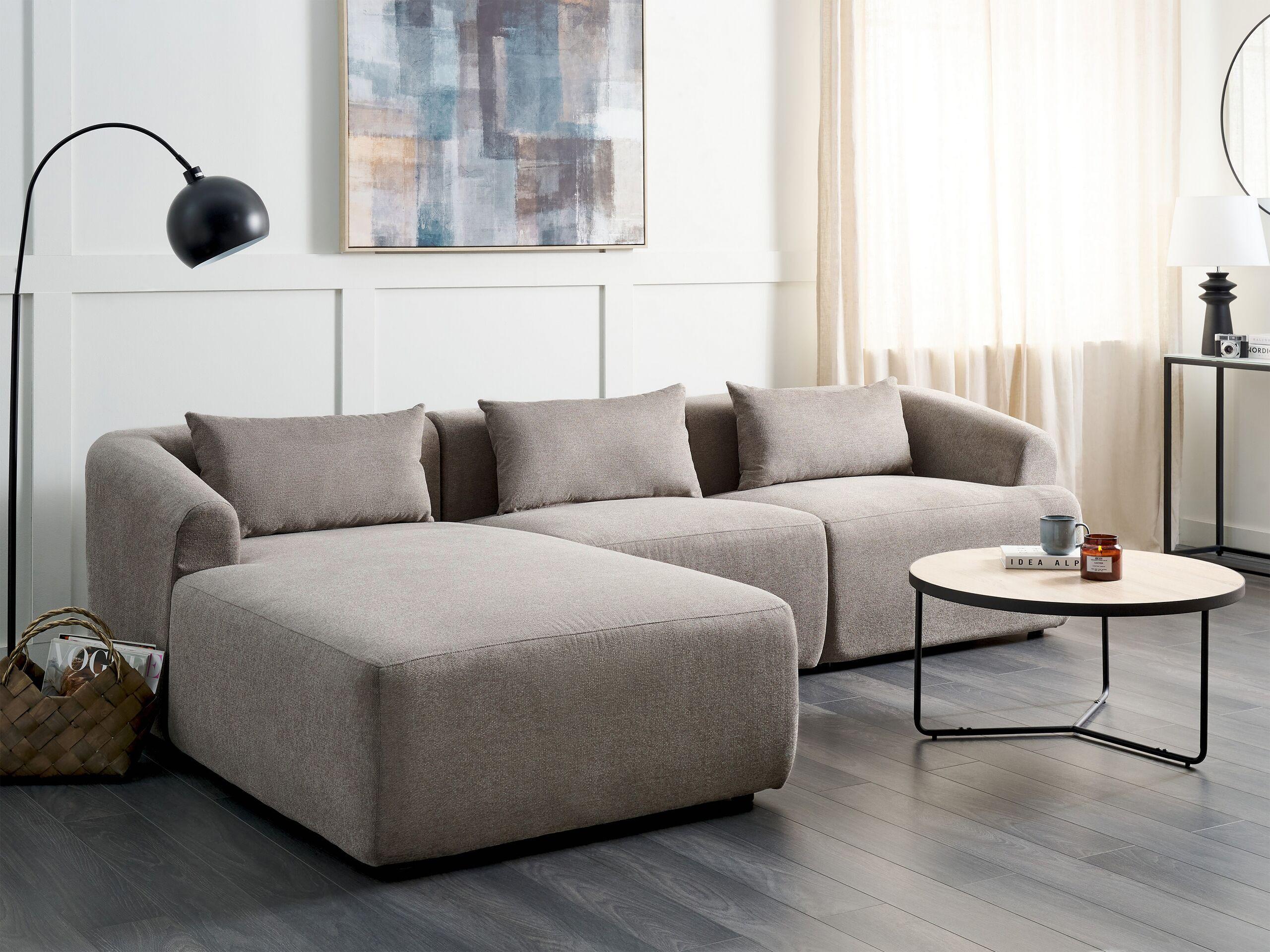 Beliani Ecksofa aus Polyester Modern SVANSELE  