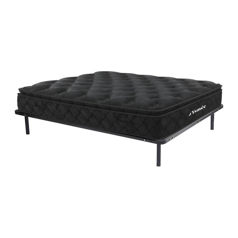 Ysmée Ensemble cadre à  lattes + matelas ressorts ensachés BLACK DREAM de DREAMEA PLAY  