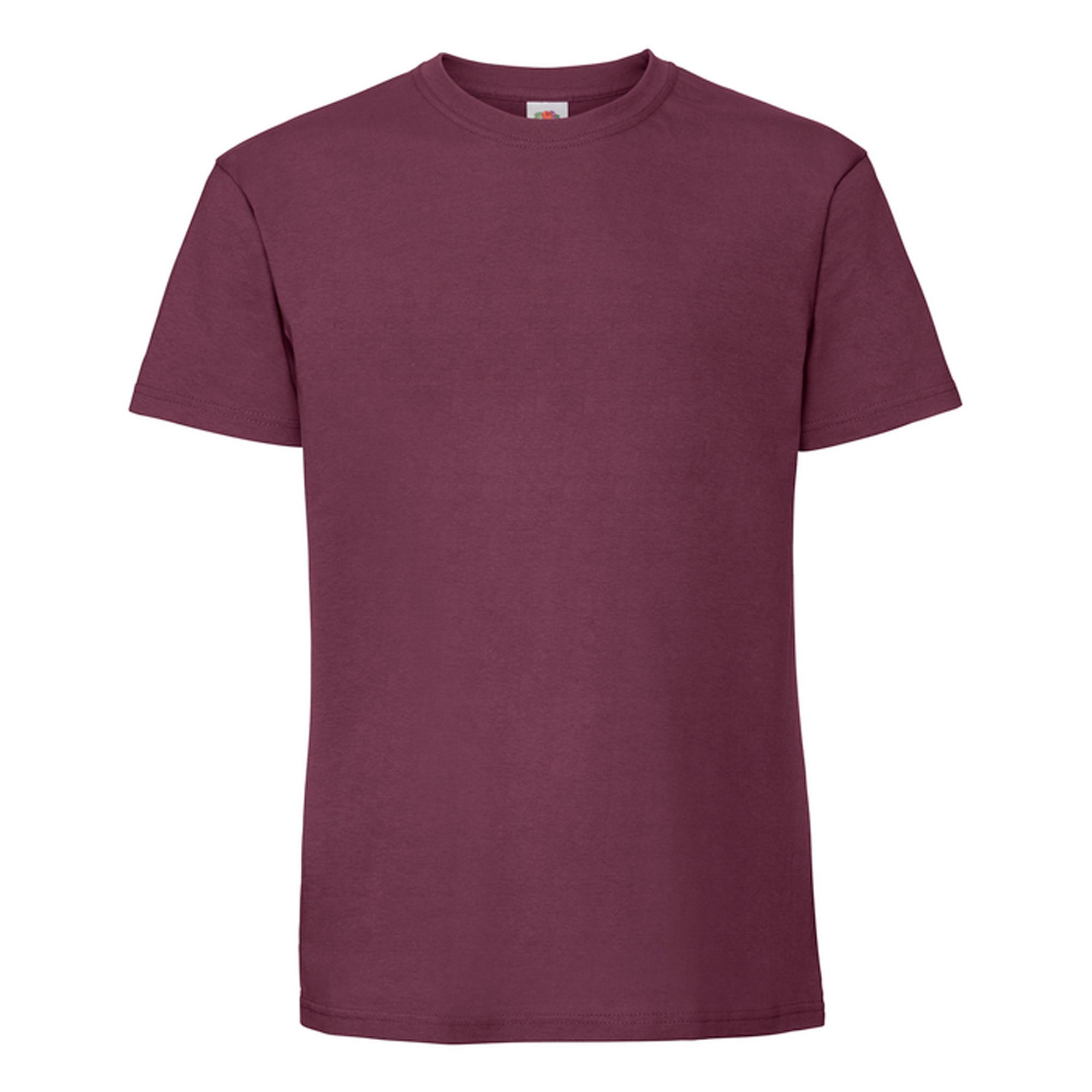 Image of Iconic Premium Tshirt Herren Weinrot XL