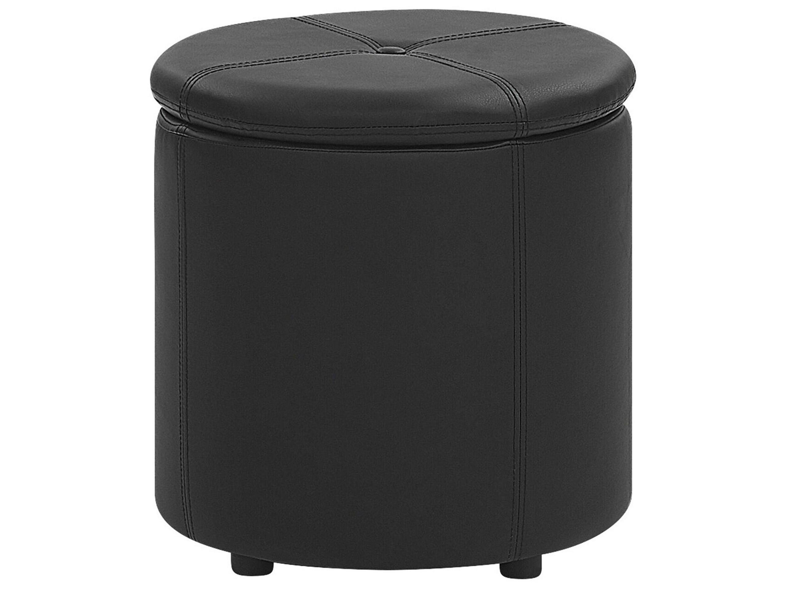 Image of Pouf aus Kunstleder Modern MARYLAND Pouf aus Kunstleder Modern MARYLAND