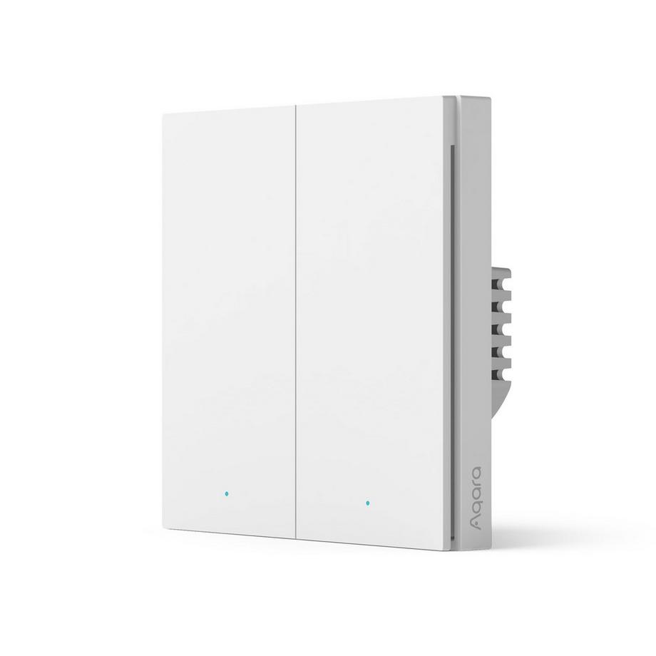 Aqara  Smarter Wandschalter H1 HomeKit (ohne Neutralleiter, Doppelwippe) 