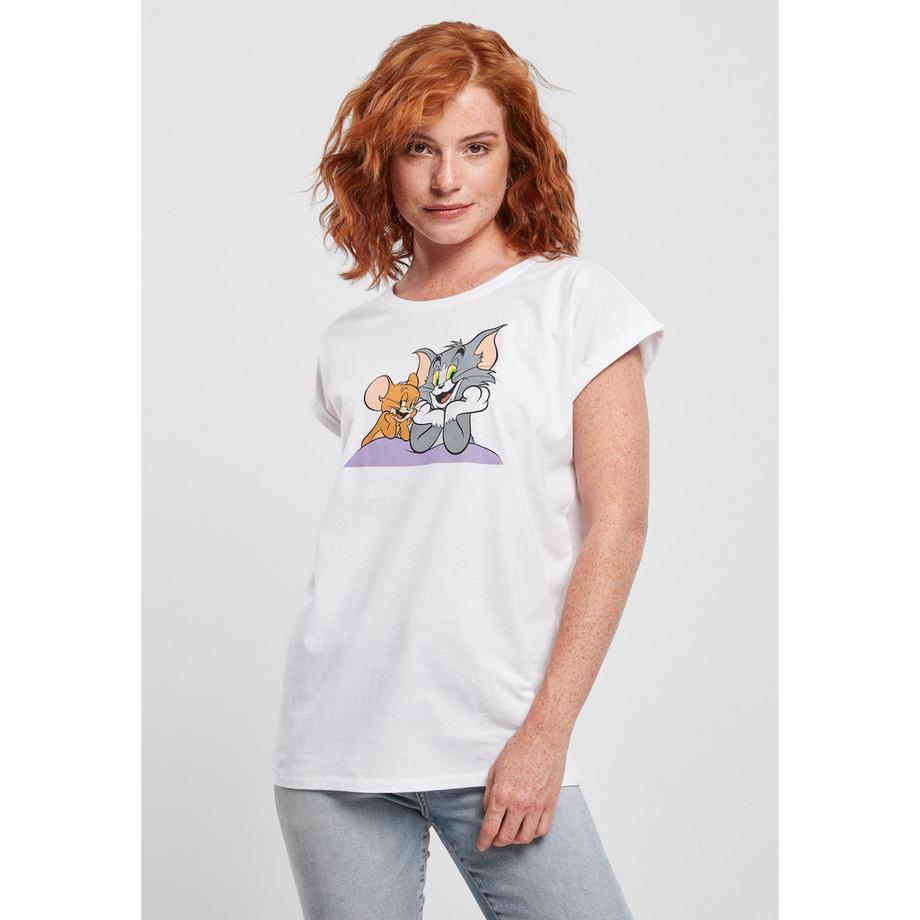 URBAN CLASSICS Tom and Jerry T-Shirt Coupe Décontractée  