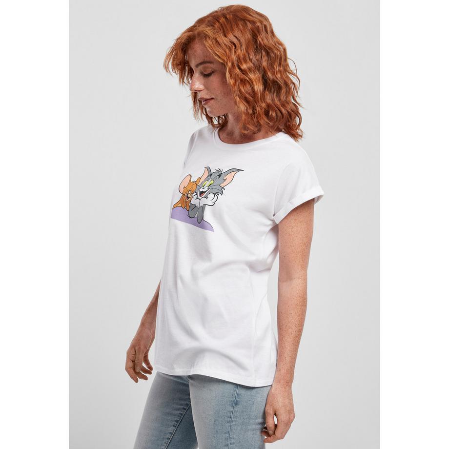 URBAN CLASSICS Tom and Jerry T-Shirt Coupe Décontractée  