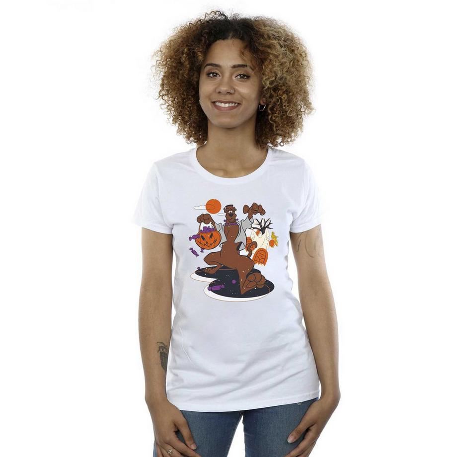 SCOOBY DOO Halloween Süssigkeiten Gespenst Grafikdruck T-Shirt  