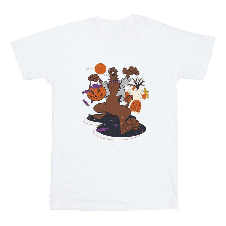 SCOOBY DOO Halloween Süssigkeiten Gespenst Grafikdruck T-Shirt  