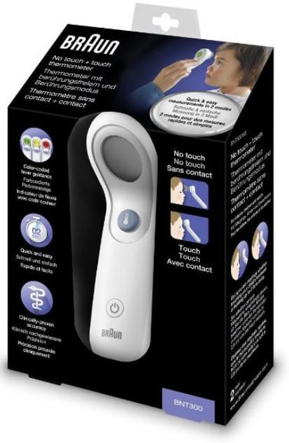 BRAUN  BRAUN No touch + touch BNT 300 Thermometer (1 Stk) 
