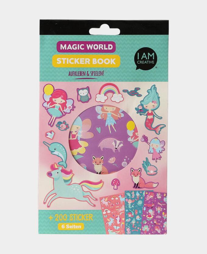 I am Creative  I am Creative Stickerbuch Zauberwelt adesivo per bambino 