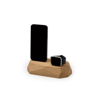 Oakywood  Combo Dock - Dockingstation aus Holz - zum Aufladen von iPhone und Apple Watch 