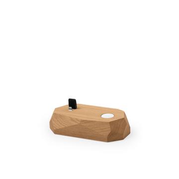 Combo Dock - Station d'accueil en bois - pour recharger l'iPhone et l'Apple Watch