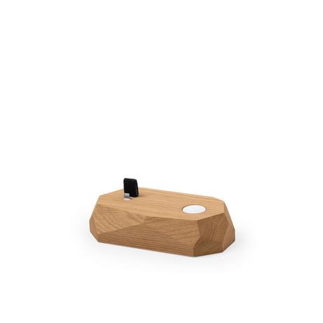 Oakywood  Combo Dock - Dockingstation aus Holz - zum Aufladen von iPhone und Apple Watch 