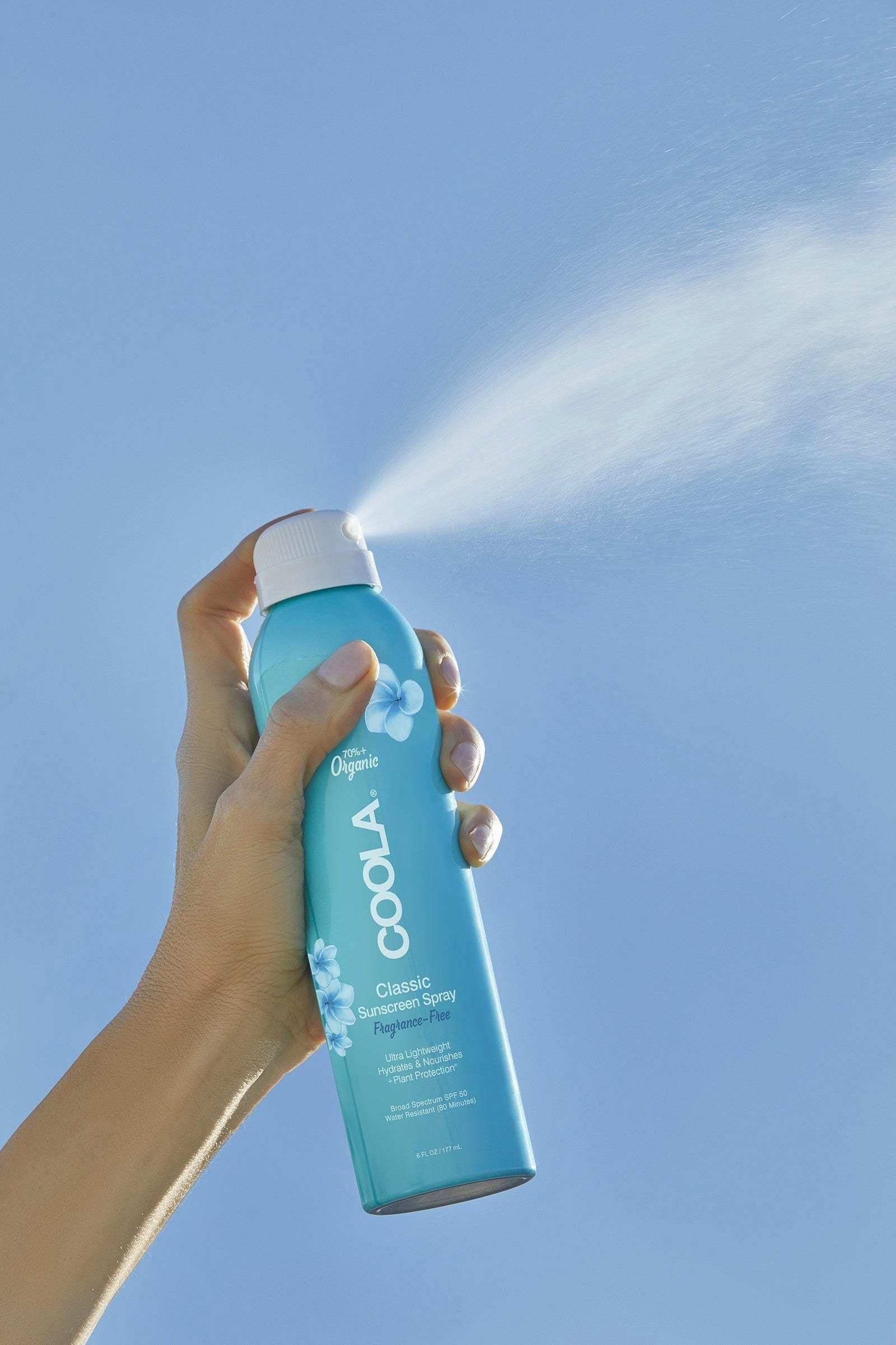 Coola  Spray corporel Classic Sans Parfum SPF50 