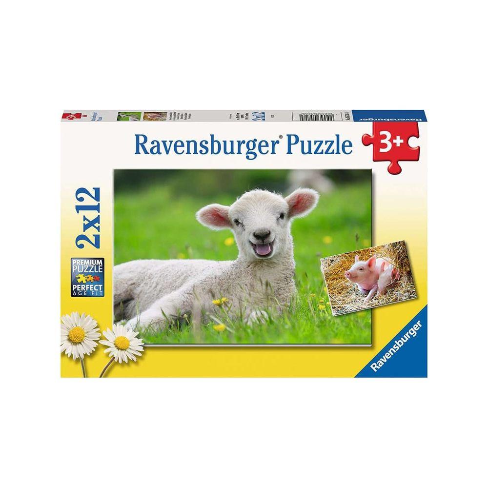 Image of Puzzle Unsere Bauernhoftiere (2x12)
