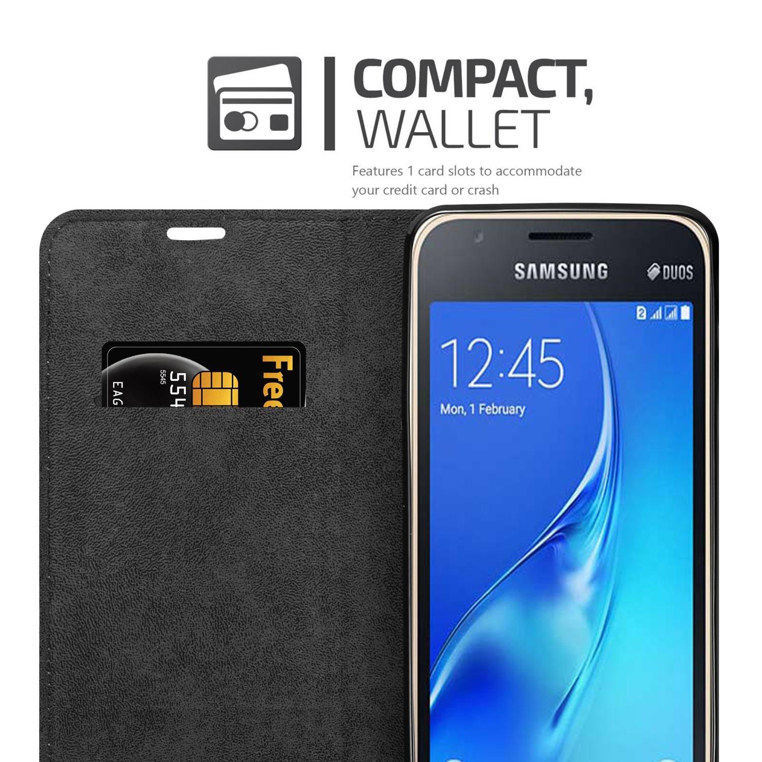 Cadorabo  Hülle für Samsung Galaxy J1 MINI Magnetverschluss, Kartenfach 