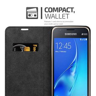 Cadorabo  Hülle für Samsung Galaxy J1 MINI Magnetverschluss, Kartenfach 