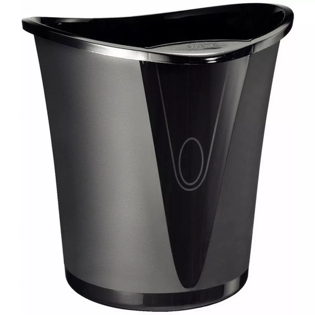 Leitz – Papierkorb Allura 52040095 schwarz 18lt, 16 L
