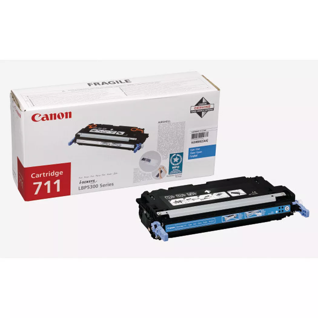 Canon – Toner-Modul 711 cyan 1659B002 LBP 5300 6000 Seiten, Schwarz, One Size