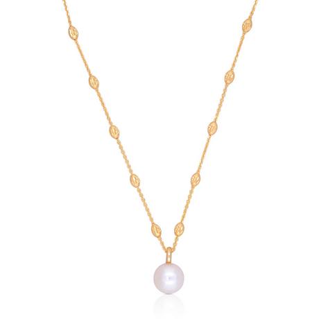 MUAU Schmuck  Collier or rose 750 perle d'Akoya 8-8.5mm 