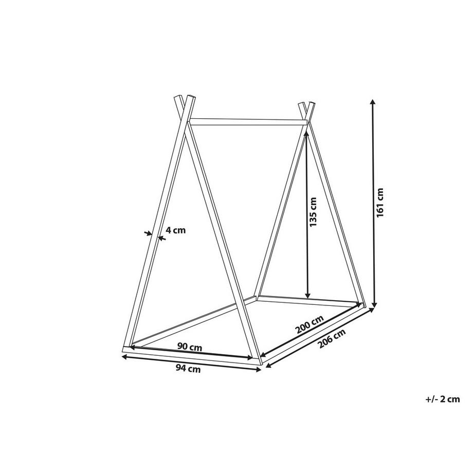 Beliani Lit d'enfant en Bois de pin Moderne SAURAT  