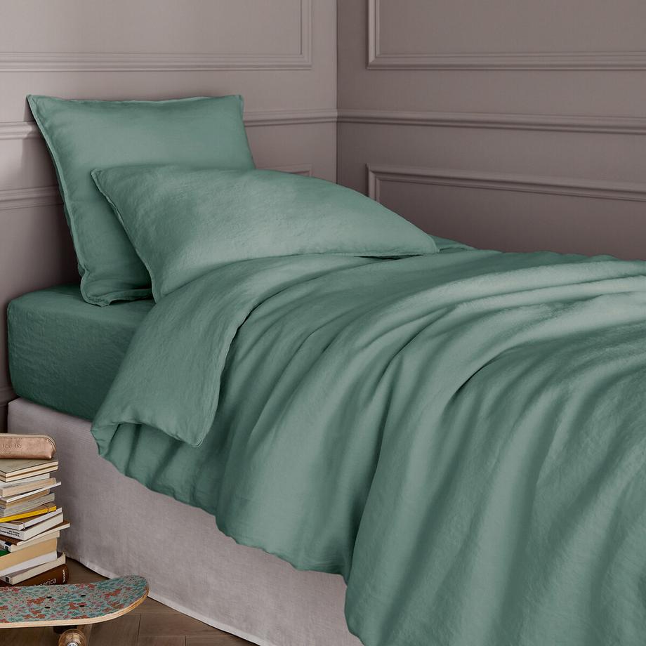 Housse de couette enfant lin lavé