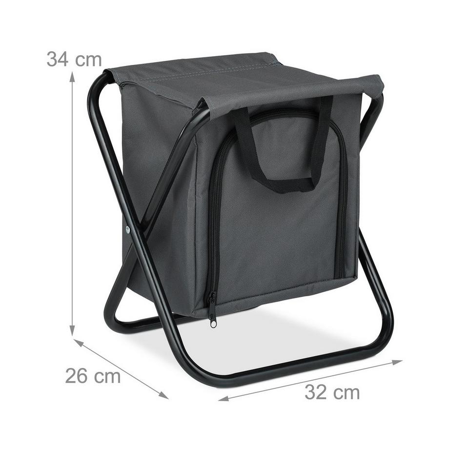 B2X  Tabouret de camping avec sac isotherme 