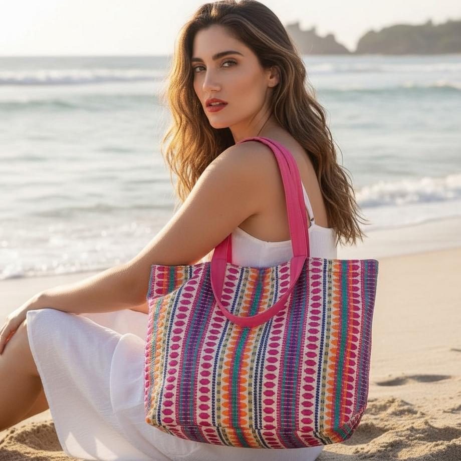LUCKY & LOVE Sumerischer gewobener Shopper  