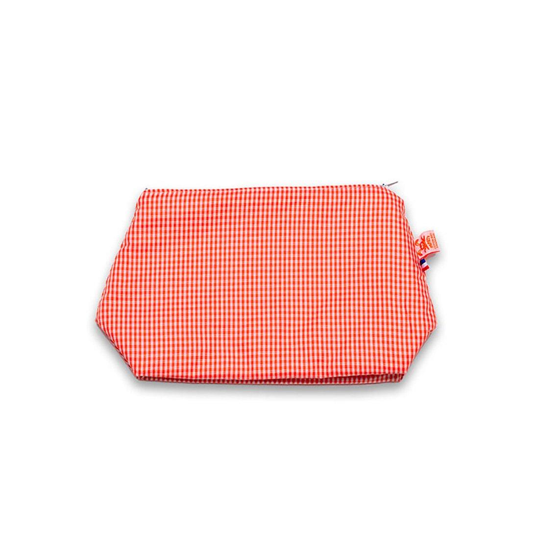   Bio-Baumwoll-Kulturtasche in Gingham 