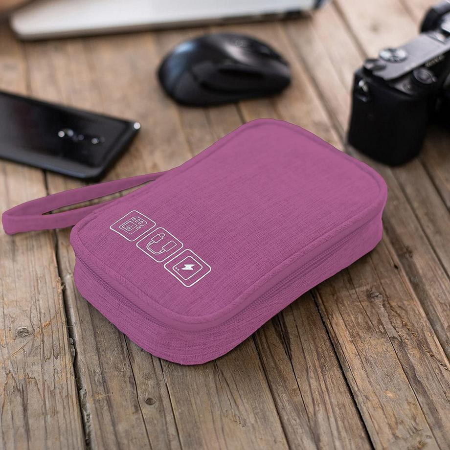 Only-bags.store  Kabelorganisationstasche flach kleine elektronische Tasche Organizer Kabeltasche 