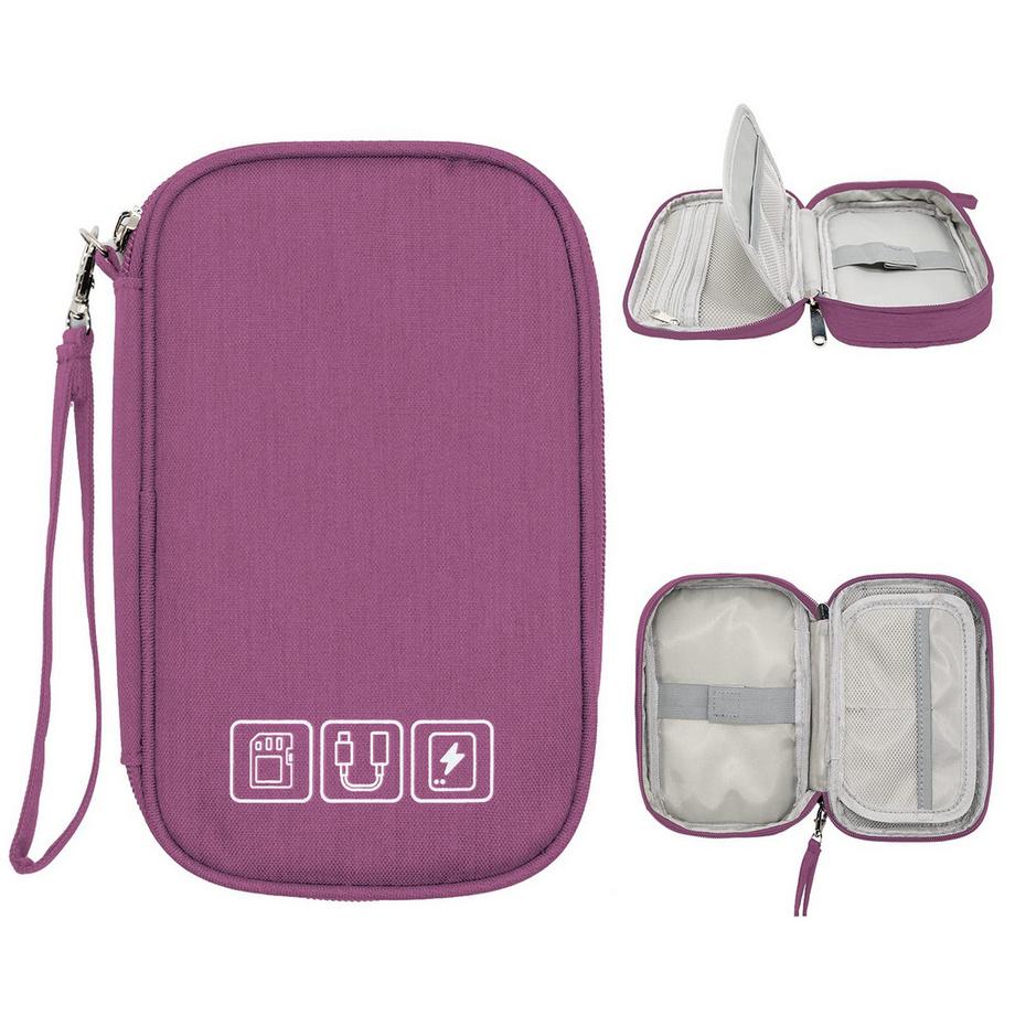 Only-bags.store  Kabelorganisationstasche flach kleine elektronische Tasche Organizer Kabeltasche 