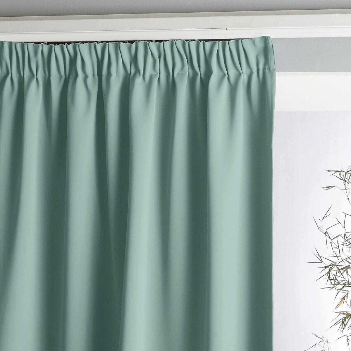 Image of Verdunkelungsvorhang Voda Mit Faltenband Unisex Grün 140x180 cm