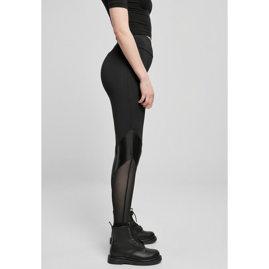 URBAN CLASSICS High Waist Mixed Tech Leggings  