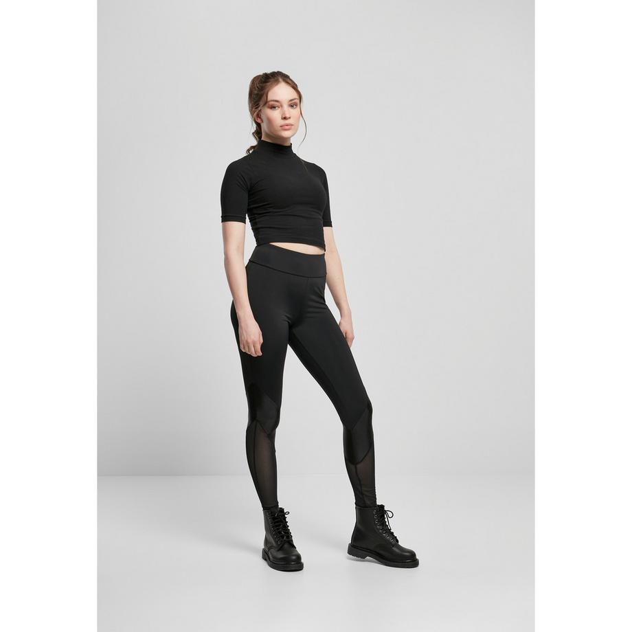 URBAN CLASSICS High Waist Mixed Tech Leggings  