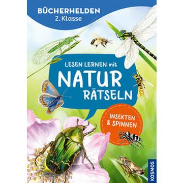 Lesen lernen mit Naturrätseln, Bücherhelden 2. Klasse, Insekten & Spinnen