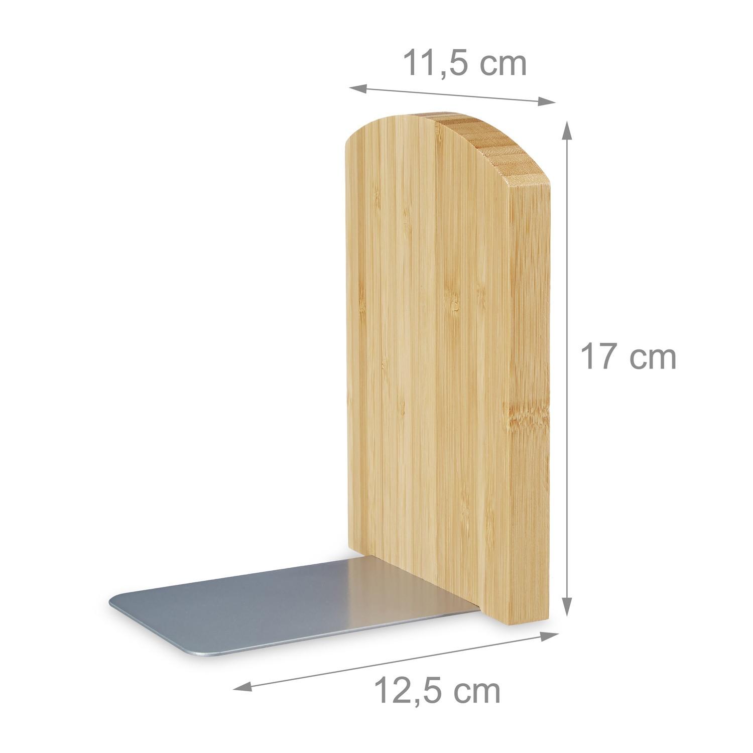 Northix Buchstütze aus Bambus - 2er-Set  