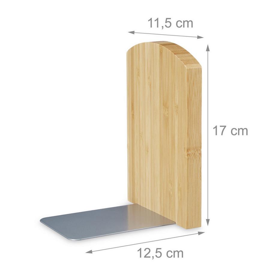 Northix Buchstütze aus Bambus - 2er-Set  