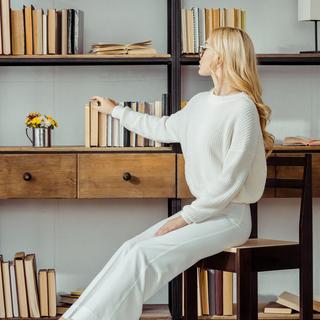 Northix Buchstütze aus Bambus - 2er-Set  