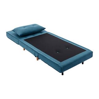 Vente-unique Poltrona letto in Tessuto Blu - URIBIA  