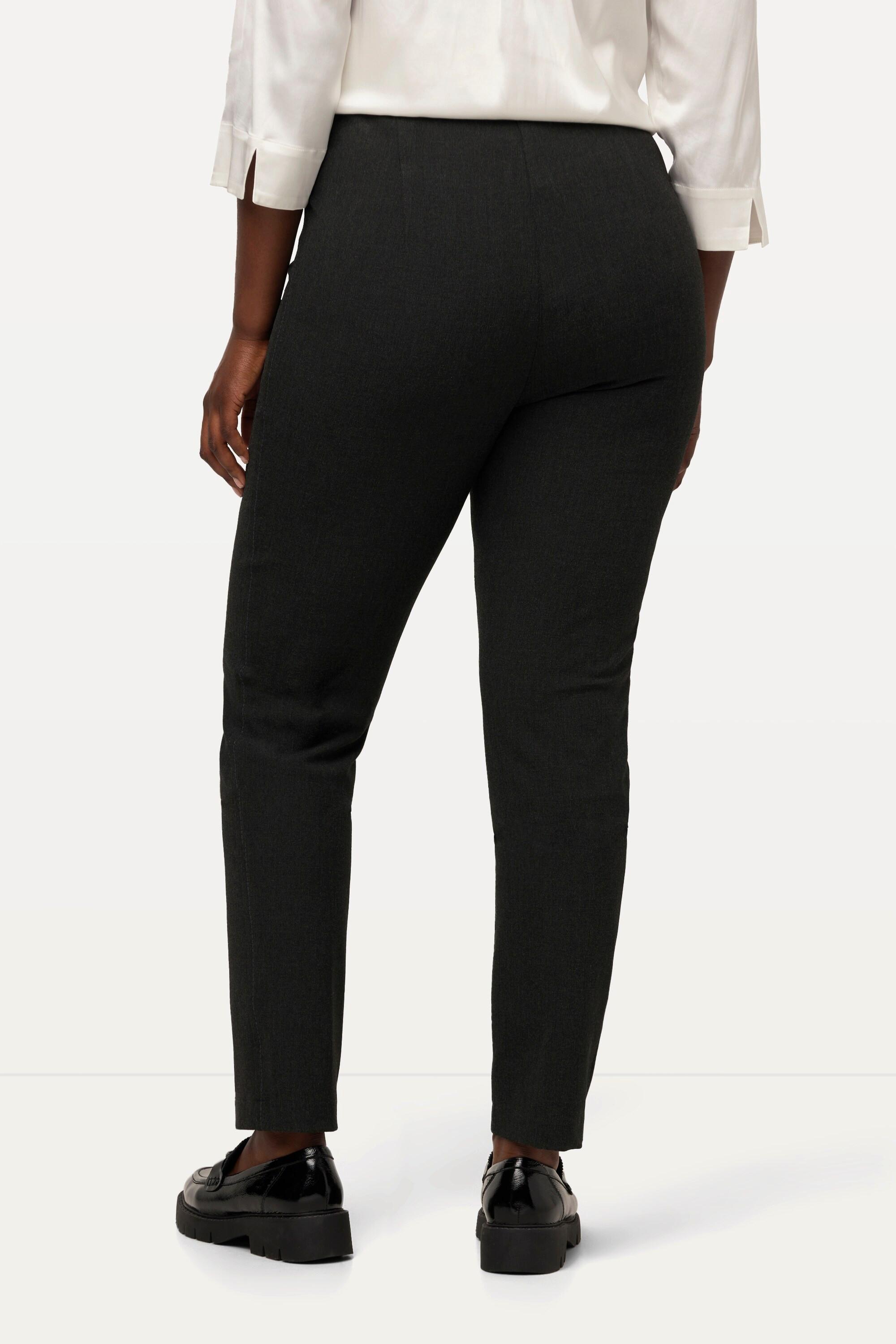 Ulla Popken  Pantalon avec surpiqûre sur le côté, taille élastique 