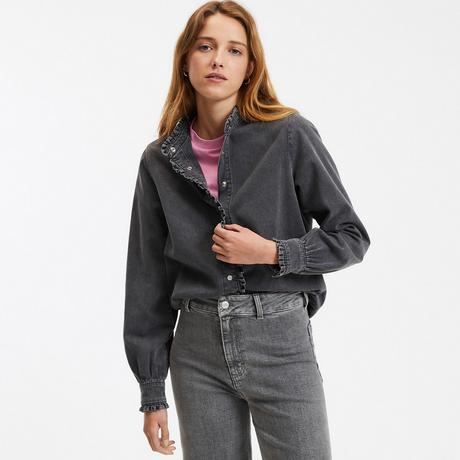 La Redoute Collections  Langärmelige Jeansbluse 