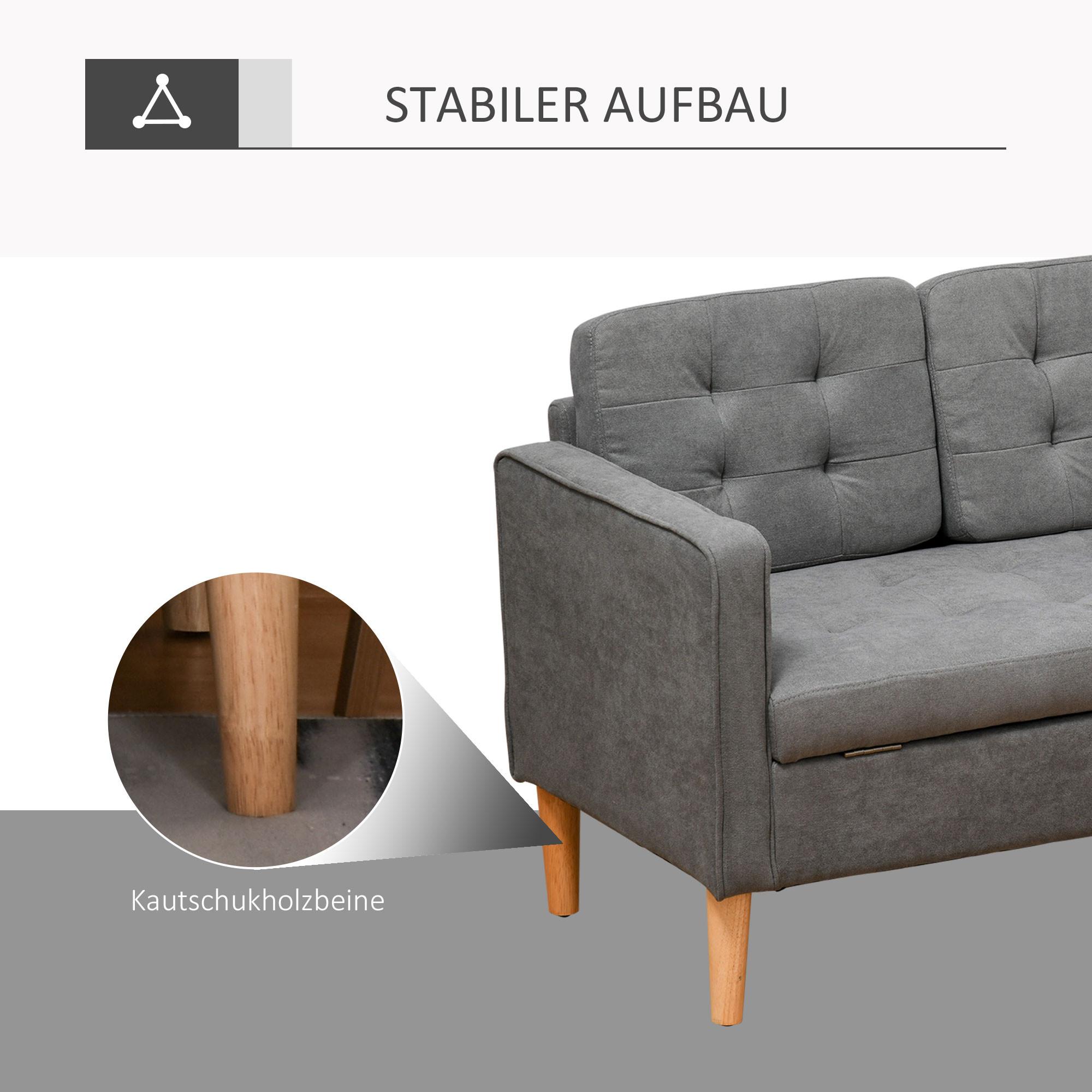 HOMCOM Sofa 3-Sitzer  