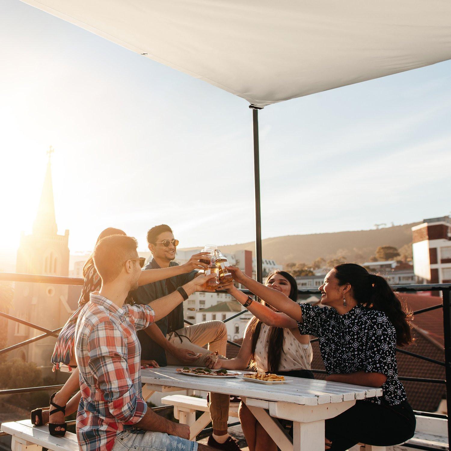 Northix Rechteckiges Sonnensegel  