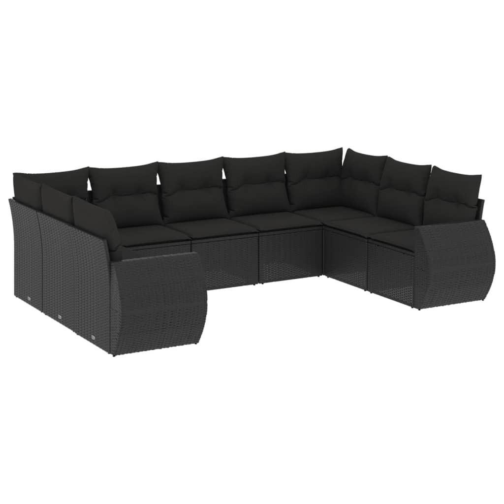 VidaXL set divano da giardino Polirattan  