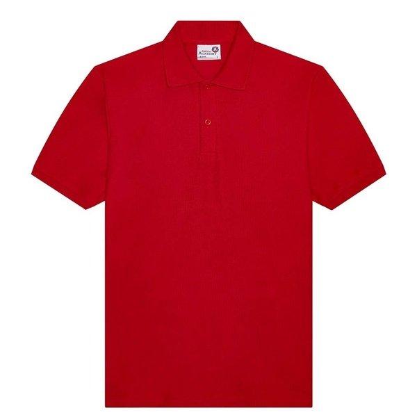 Image of Academy Poloshirt Unisex Rot Bunt M