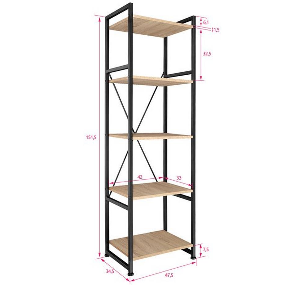 Tectake Regal Manchester 47,5x34,5x151,5cm  