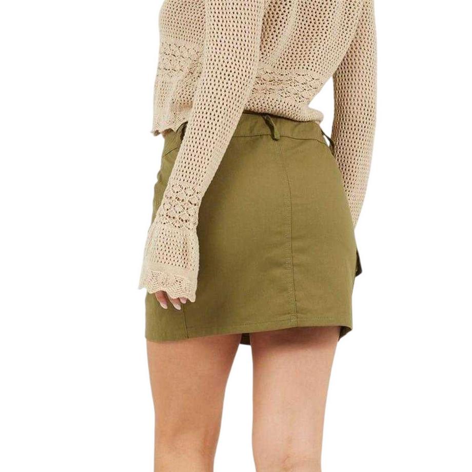 Brave Soul Mini Jupe en Denim avec Poches Cargo  