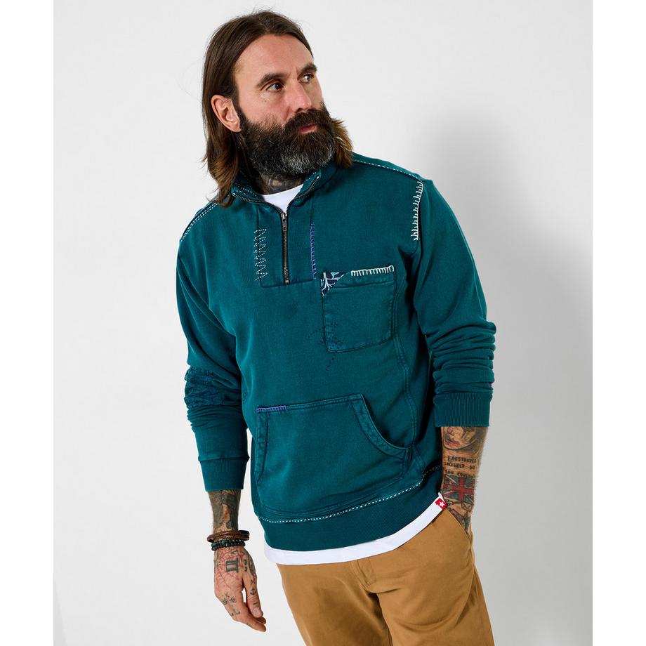 Sweat zippé à col montant personnalisé