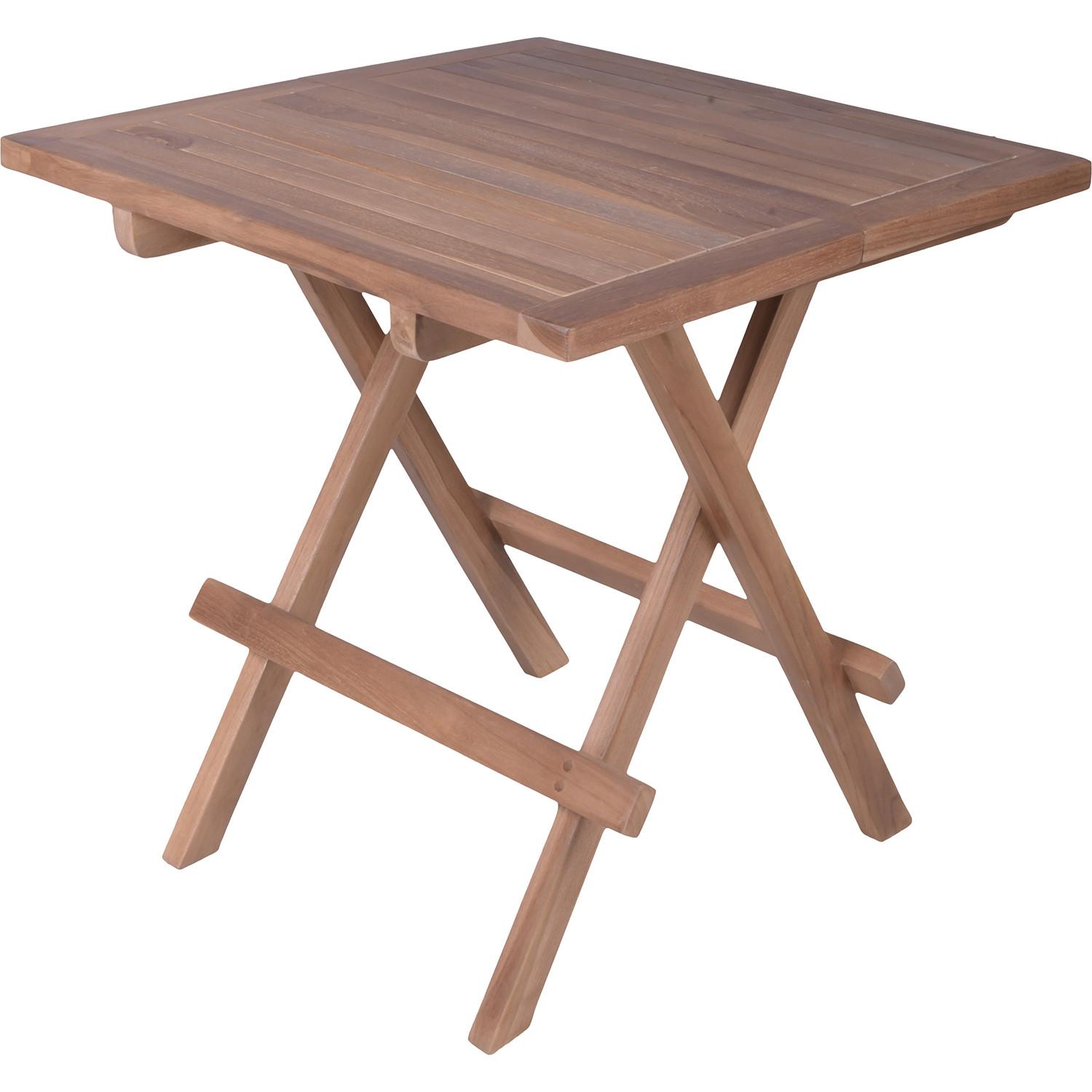 Image of Garten Beistelltisch Simuk Teak natur 50x50 Garten Beistelltisch Simuk Teak natur 50x50