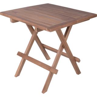 mutoni Table d'appoint de jardin Simuk teck naturel 50x50  