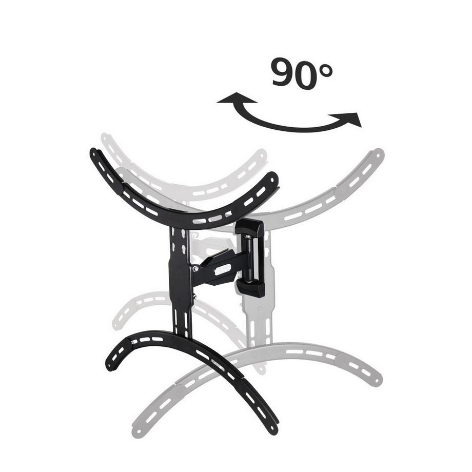 hama  TV-Wandhalterung - FULLMOTION, 3 Sterne, 191 cm (75"), 1 Arm, Schwarz 