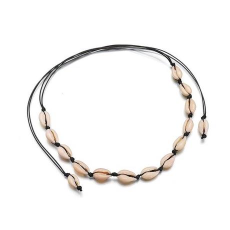 eStore  Collier Choker avec coquillages blancs 